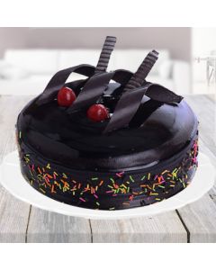 rich chocolate truffle cake